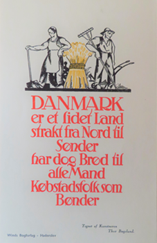 Dansk plakat, som agiterede for, at sønderjyderne stemte sig hjem. Kilde: Spandet Sognearkiv.